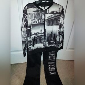 Girls' New York Two Piece Outfit, Size 14/16
